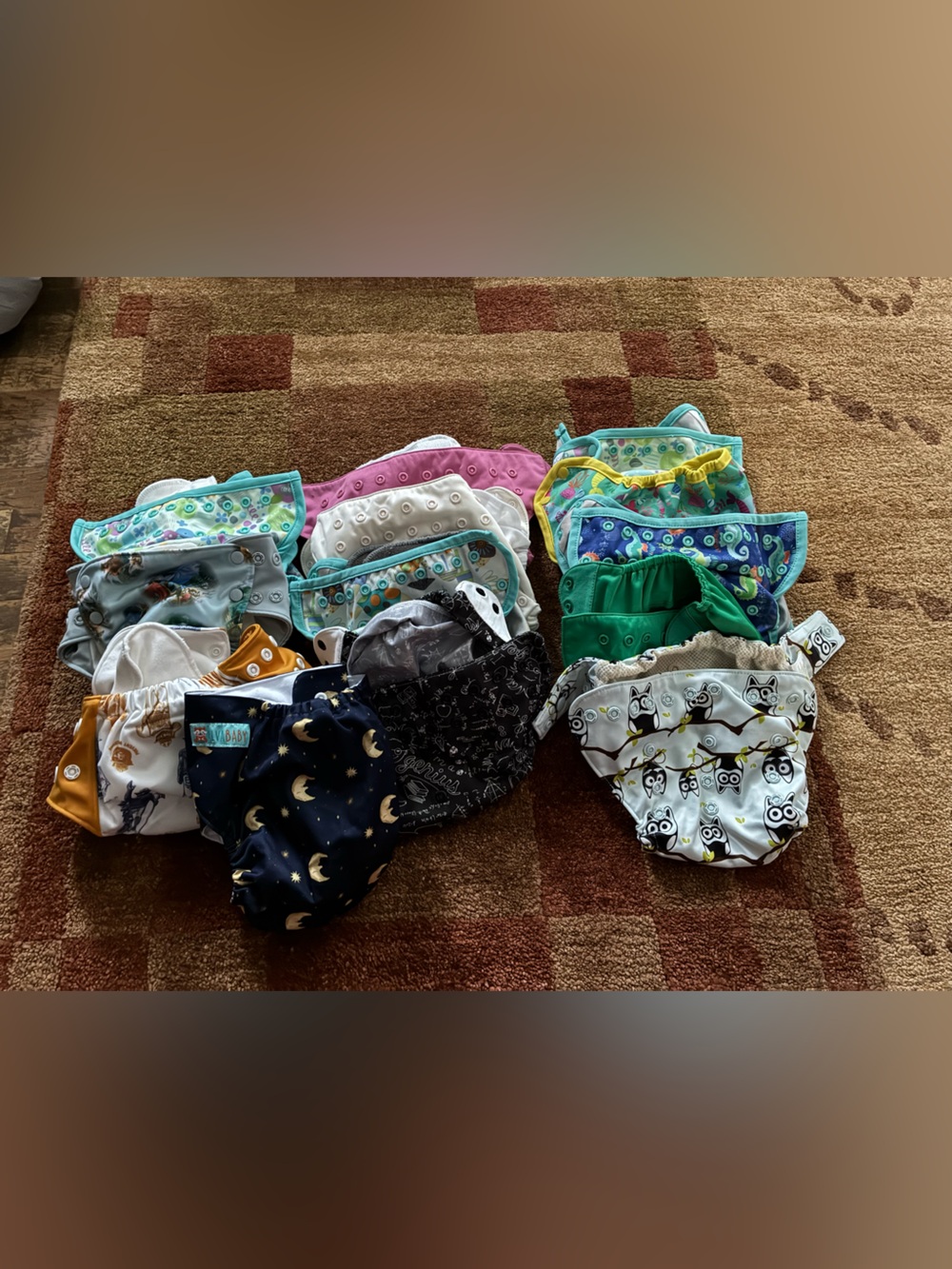 Assorted Kids Cloth Diaper Covers in Mixed Colors